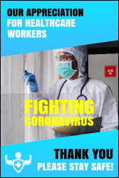 Thank You Healthcare Workers Poster