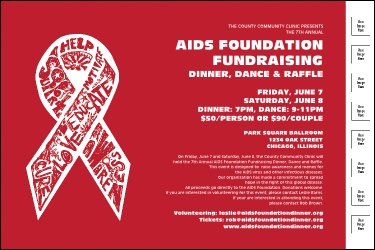AIDS Fundraising Event Poster