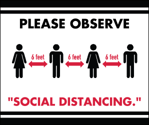 Social distancing Poster