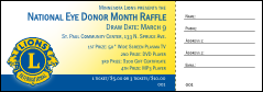Lions Club Raffle Ticket 002