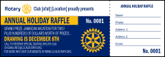 Rotary Standard Raffle Ticket