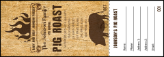 Pig Roast Raffle Ticket