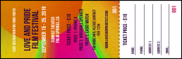 LGBT Film Festival Raffle Ticket