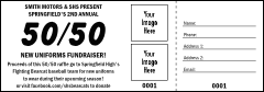 Big Logos 50/50  Raffle Ticket