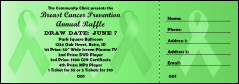 Green Ribbon Raffle Ticket