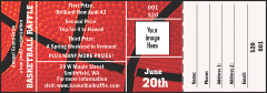 Basketball Raffle Ticket