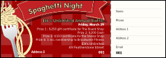 Spaghetti Raffle Ticket