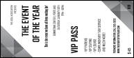 All Purpose Corners Black and White VIP Pass