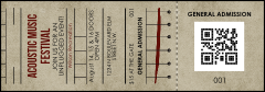 Acoustic Strings QR Event Ticket