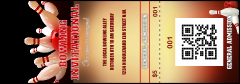 Bowling League QR Event Ticket