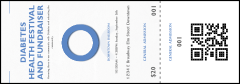 Diabetes QR Event Ticket