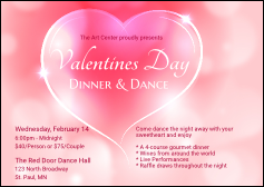 Valentines Day Date Postcard