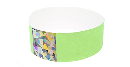 Green Hologram Tyvek Wristband